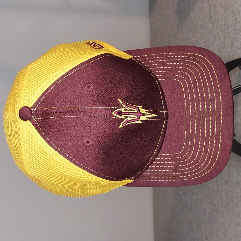 New Era Arizona State University Sun Devils Maroon Gold Mesh 9Forty Hat
